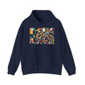Abstract Reverie Hoodie by JB Studio â€” close-up detail of artwork