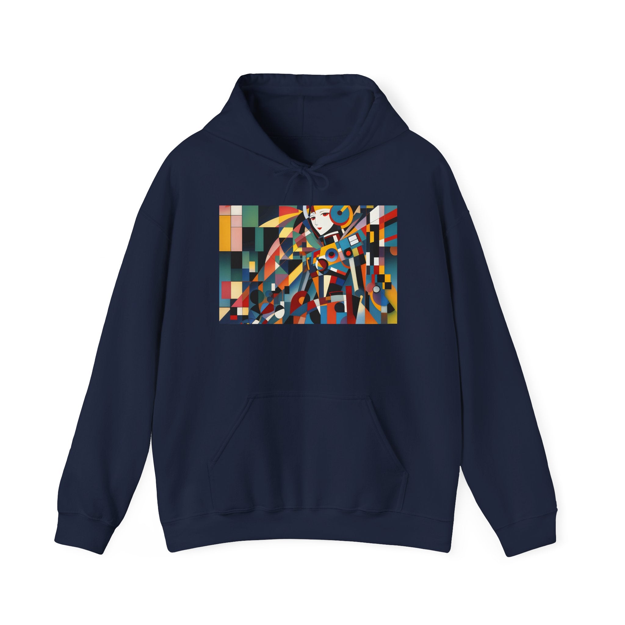 Abstract Reverie Hoodie by JB Studio â€” close-up detail of artwork