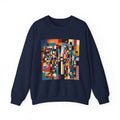 Abstract Reverie Sweatshirt by JB Studio â€” close-up detail of artwork
