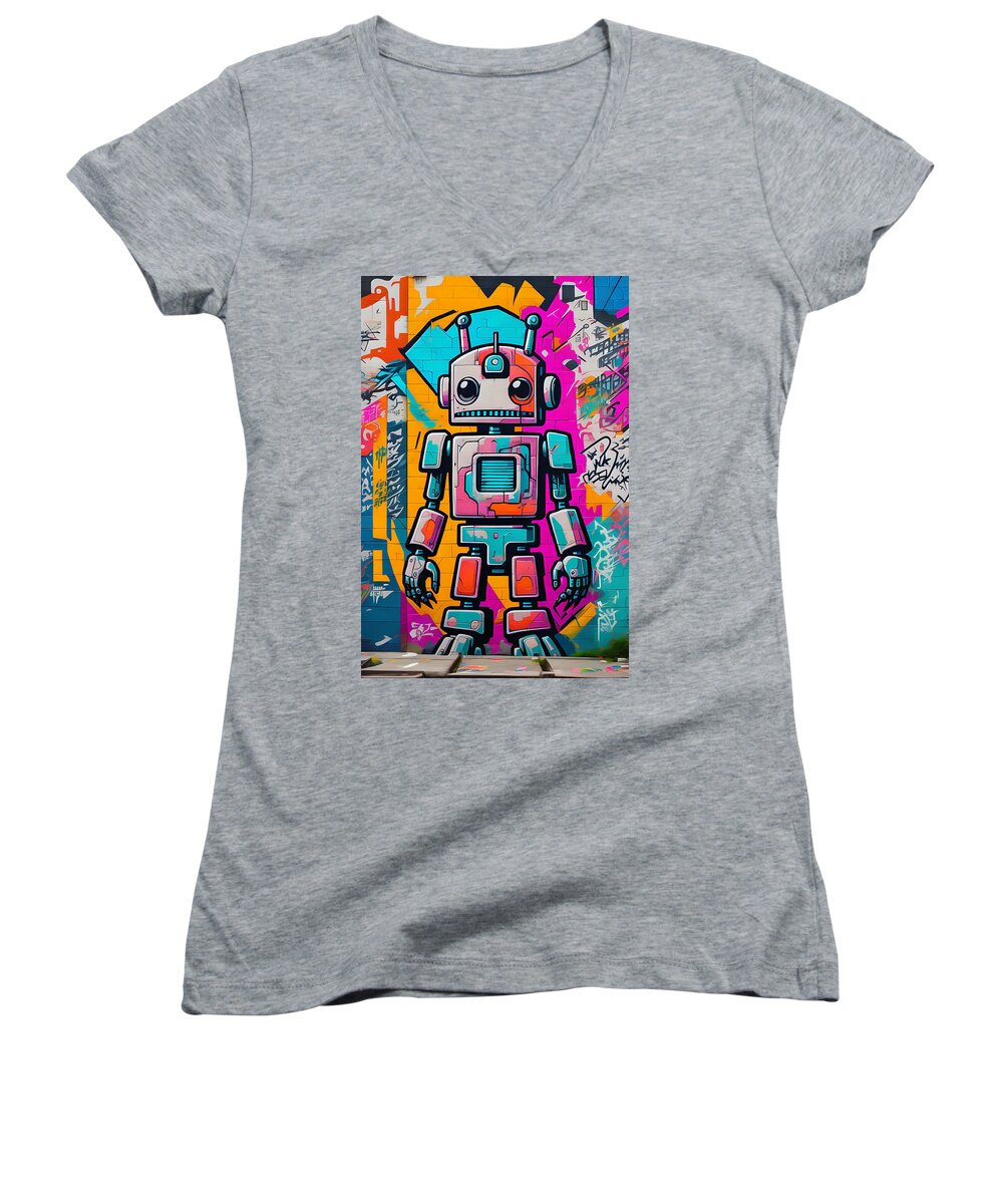 Circuit Splendor Women's V-Neck T-Shirt by JB Studio â€” main product image