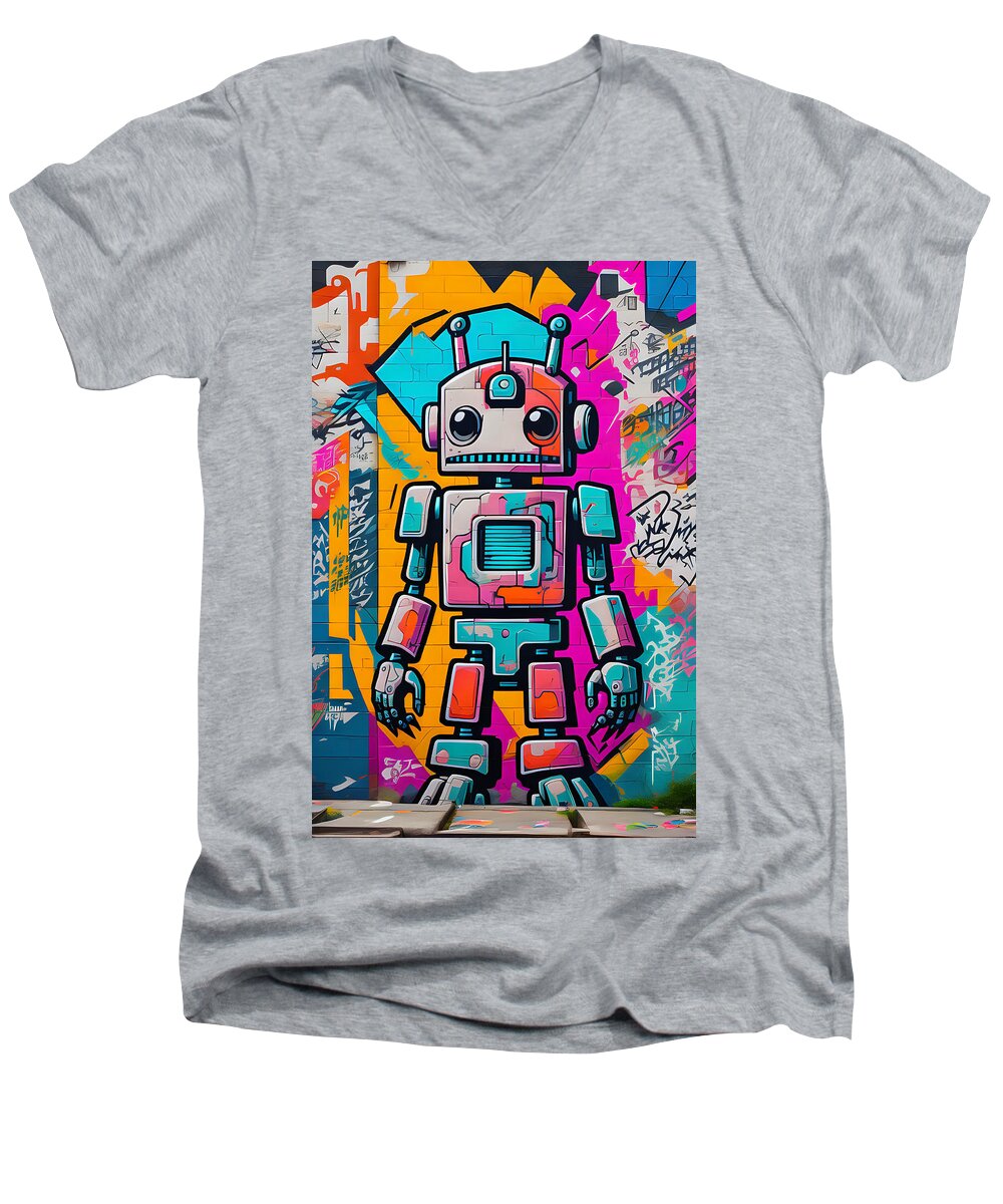 Circuit Splendor Men's V-Neck T-Shirt by JB Studio â€” main product image