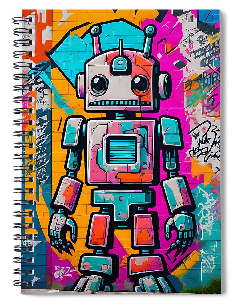 Circuit Splendor Spiral Notebook by JB Studio â€” main product image