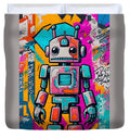 Circuit Splendor Duvet Cover by JB Studio â€” main product image
