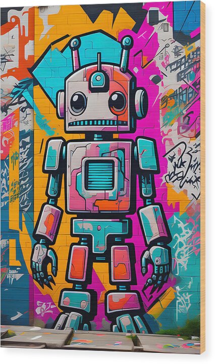 Circuit Splendor Wood Print by JB Studio â€” main product image
