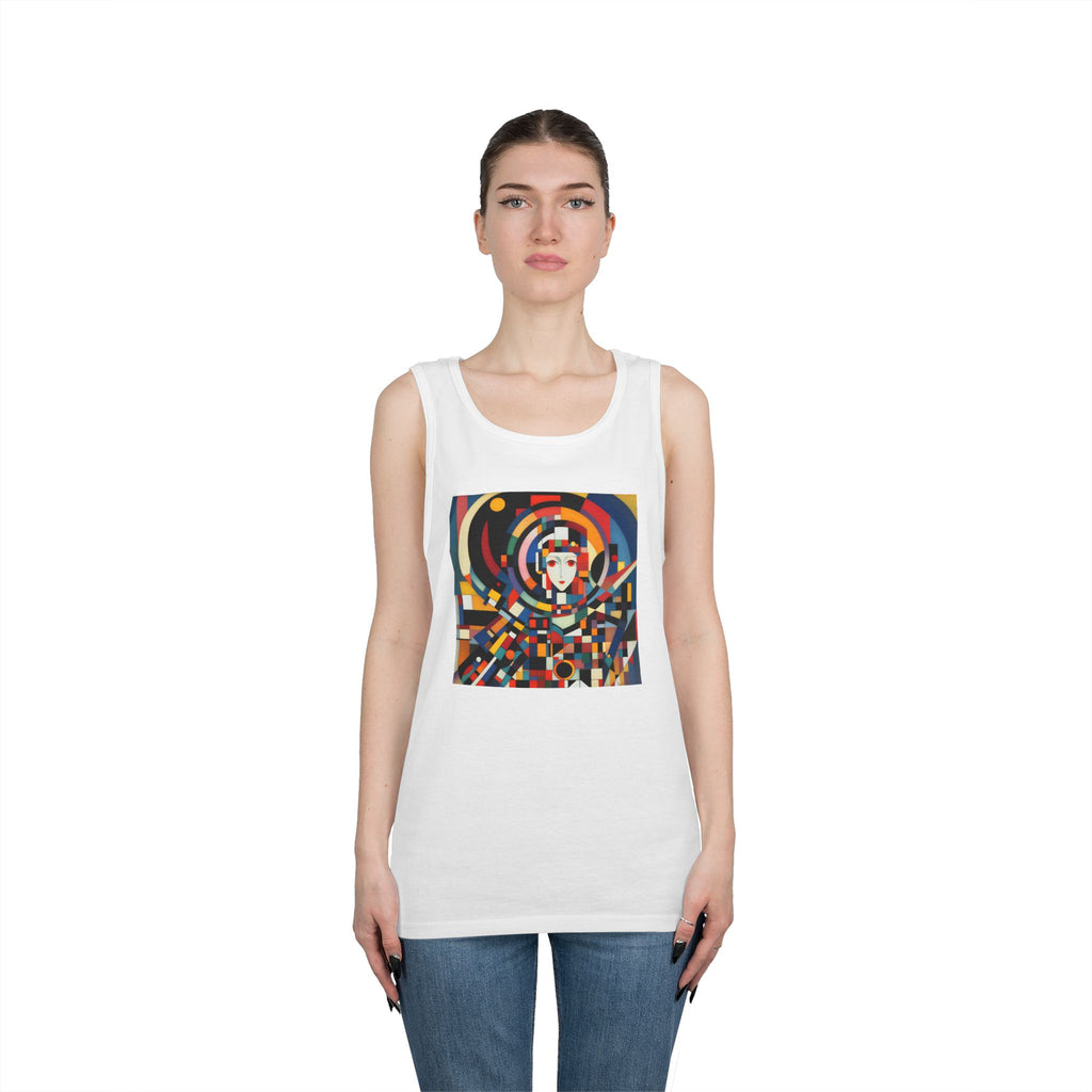 Abstract Reverie Tank Top by JB Studio â€” close-up detail of artwork