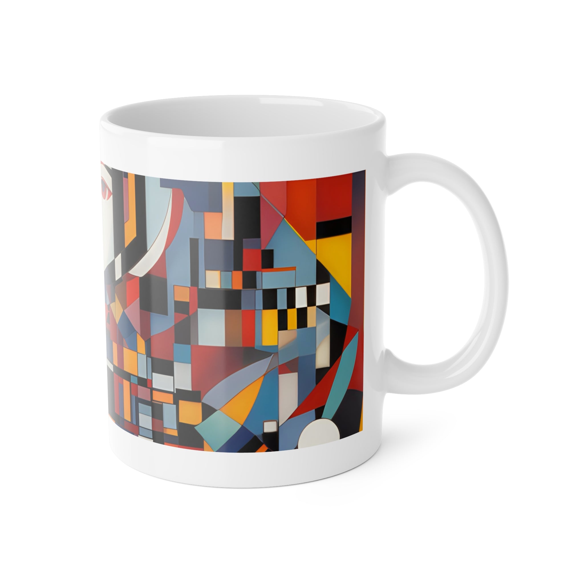 Abstract Reverie Mug by JB Studio â€” close-up detail of artwork