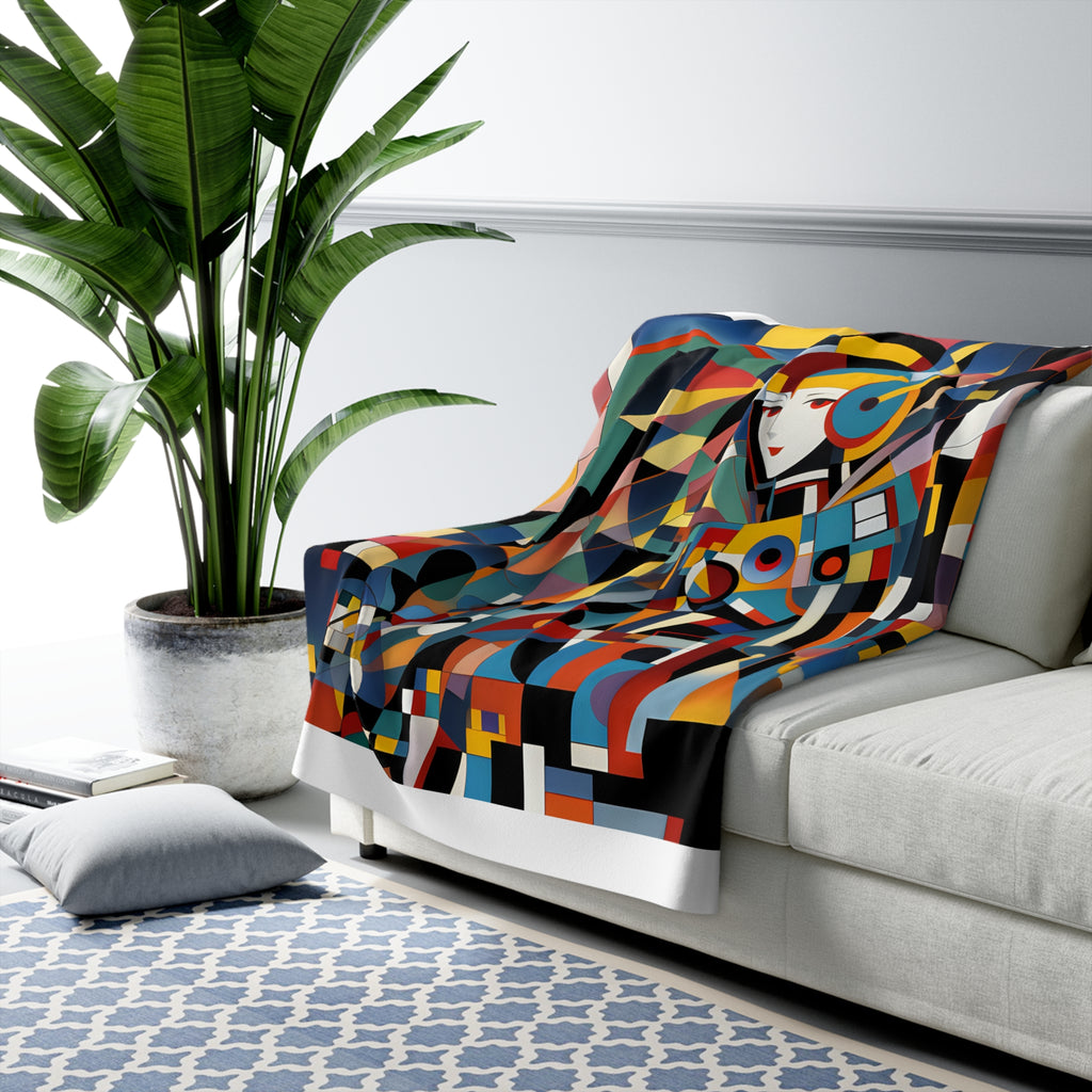 Abstract Reverie Fleece Blanket by JB Studio â€” view 5