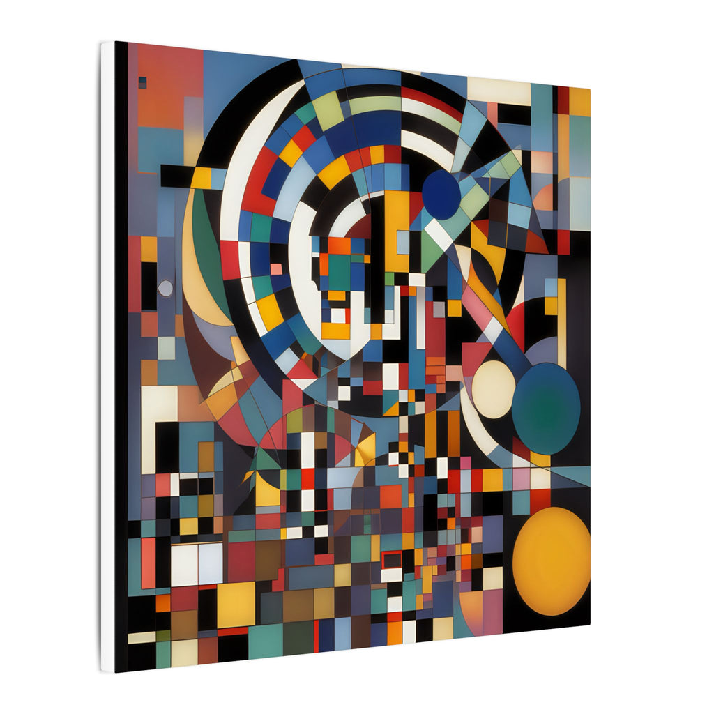 Abstract Reverie #9 gallery-wrapped canvas print â€” color wave abstract in indigo and rose, JB Studio â€” view 197