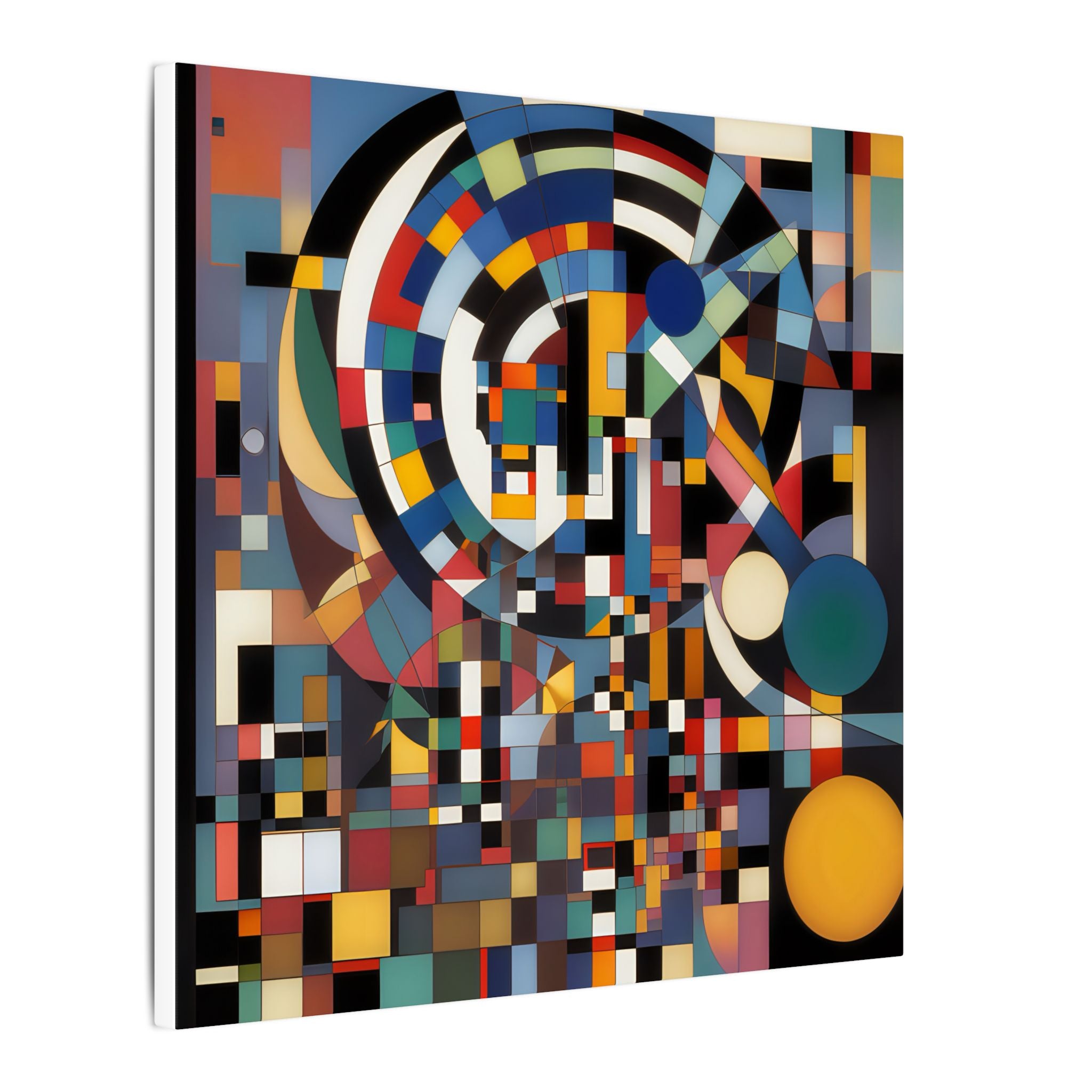 Abstract Reverie #9 gallery-wrapped canvas print â€” color wave abstract in indigo and rose, JB Studio â€” view 197