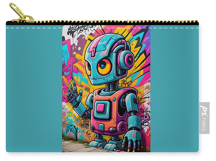 Circuit Splendor Zip Pouch by JB Studio â€” main product image