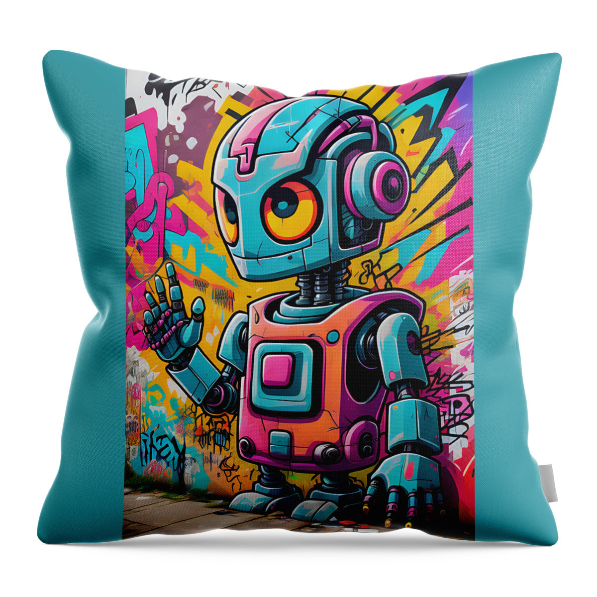 Circuit Splendor Throw Pillow by JB Studio â€” main product image