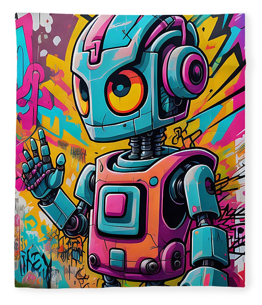 Circuit Splendor Throw Blanket by JB Studio â€” main product image