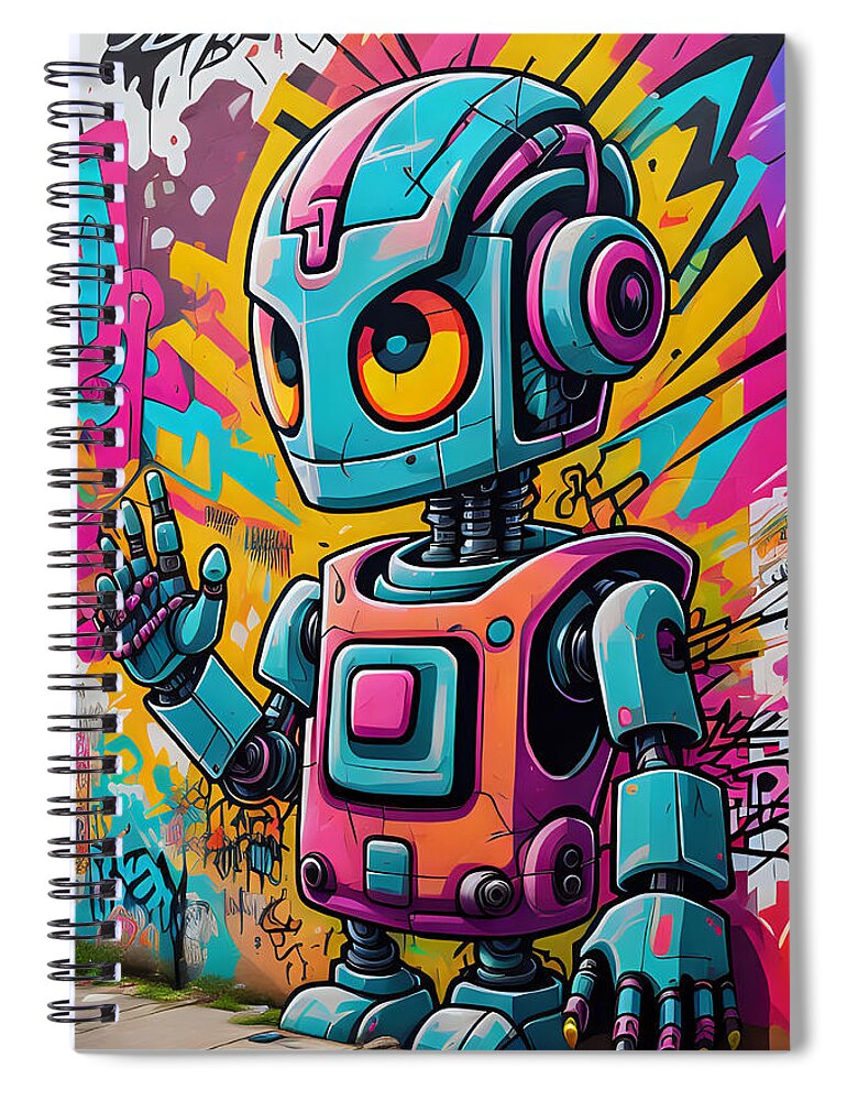 Circuit Splendor Spiral Notebook by JB Studio â€” main product image