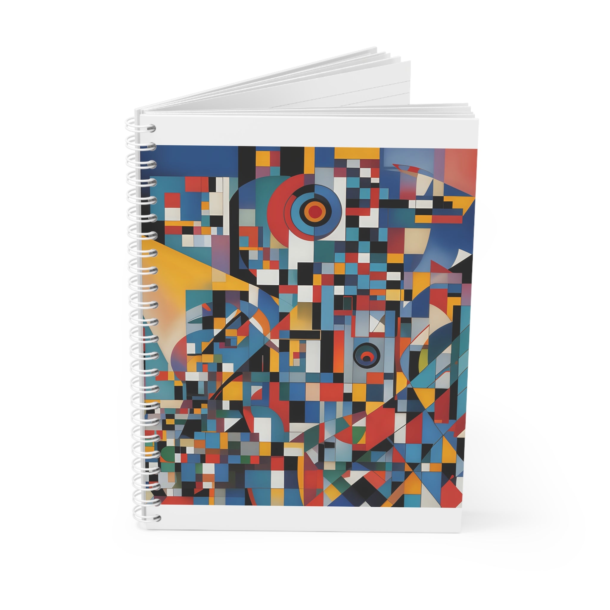 Abstract Reverie Spiral Notebook by JB Studio â€” lifestyle in-room view