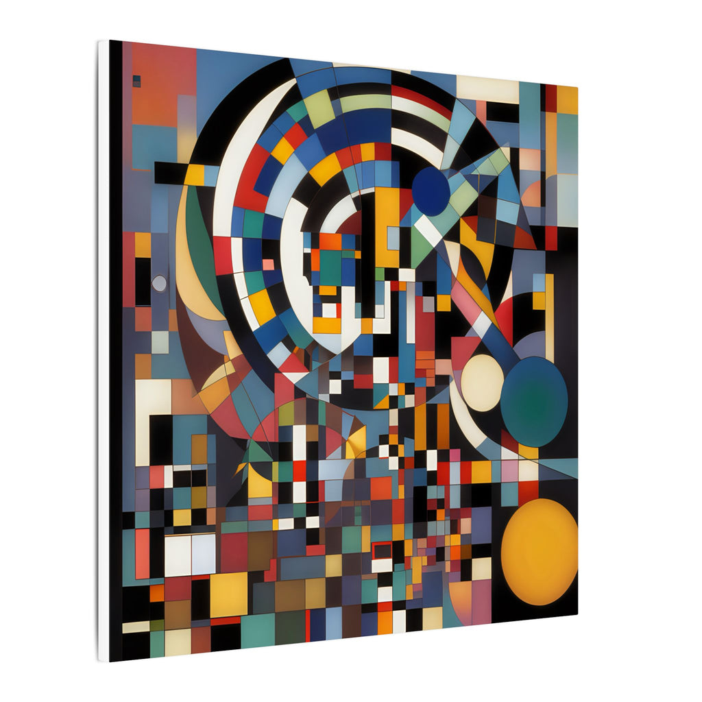 Abstract Reverie #9 gallery-wrapped canvas print â€” color wave abstract in indigo and rose, JB Studio â€” view 101