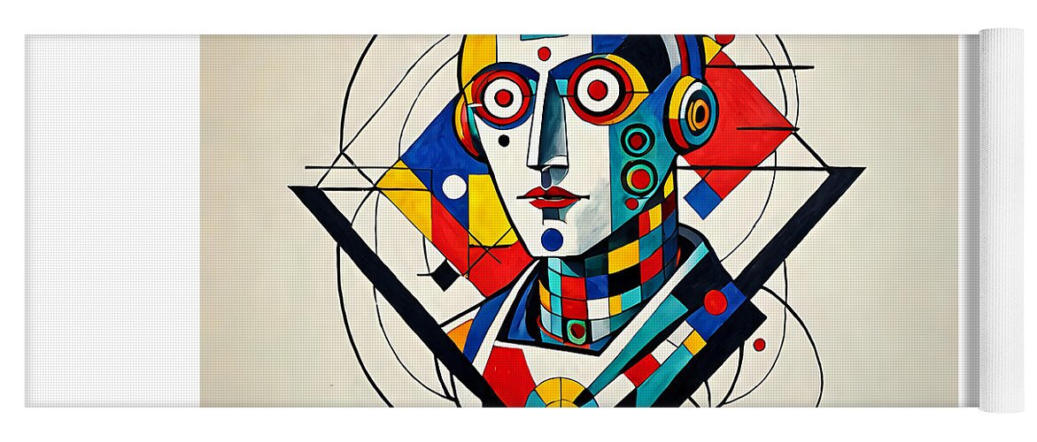 Abstract Synthesis Yoga Mat by JB Studio â€” main product image