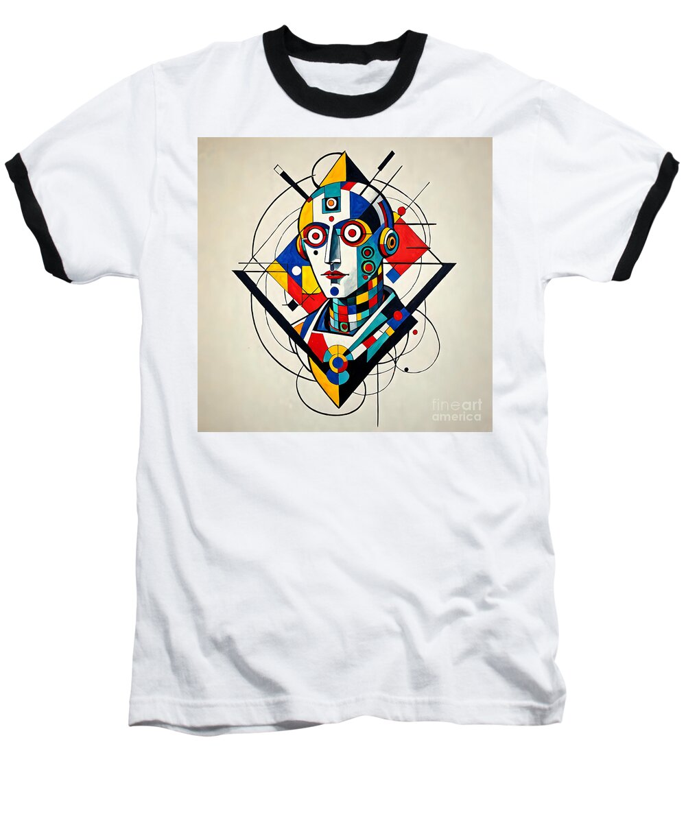 Abstract Synthesis Baseball T-Shirt by JB Studio â€” main product image