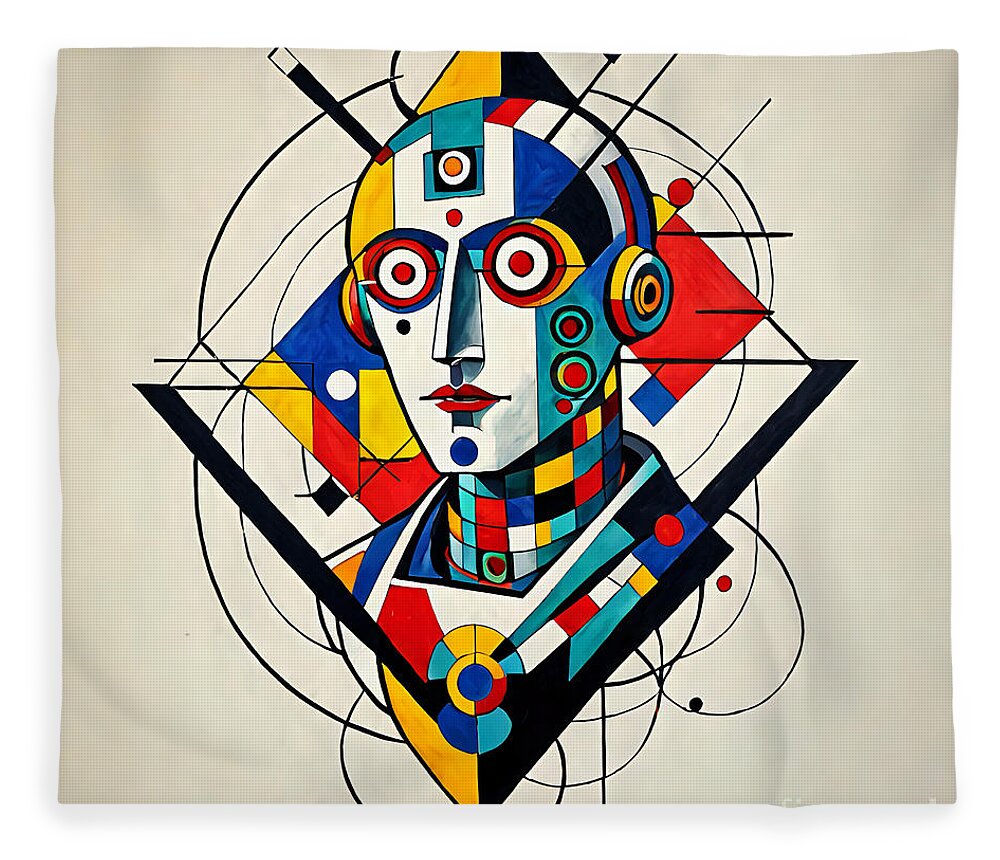 Abstract Synthesis Throw Blanket by JB Studio â€” main product image