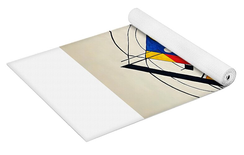 Abstract Synthesis Yoga Mat by JB Studio â€” close-up detail of artwork