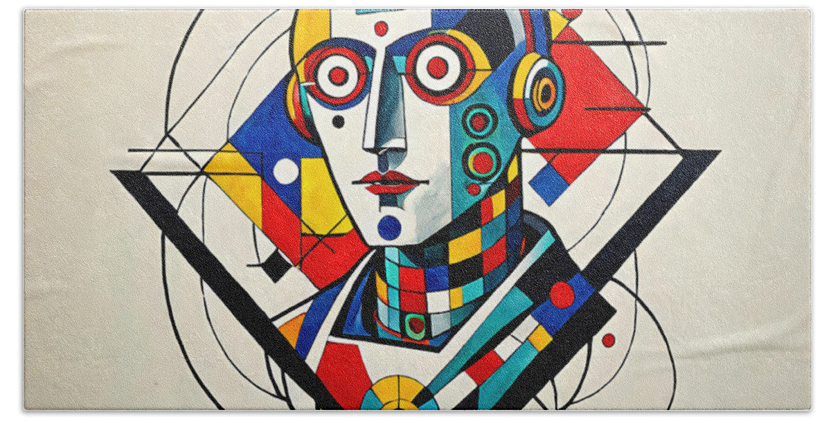 Abstract Synthesis Bath Towel by JB Studio â€” main product image