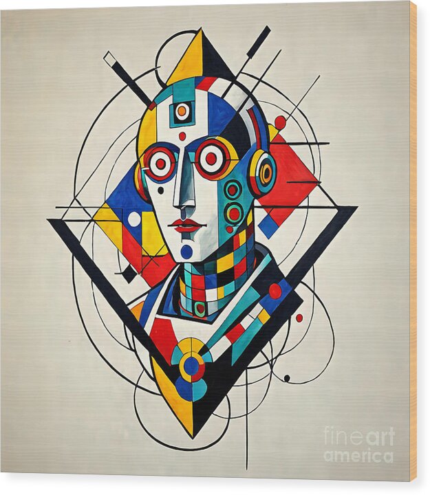 Abstract Synthesis Wood Print by JB Studio â€” main product image