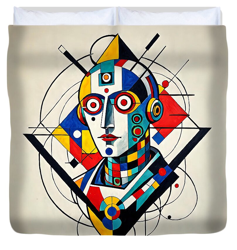 Abstract Synthesis Duvet Cover by JB Studio â€” main product image