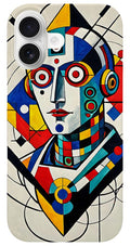 Abstract Synthesis phone case â€” bold geometric color shapes on slim protective shell, JB Studio â€” view 9