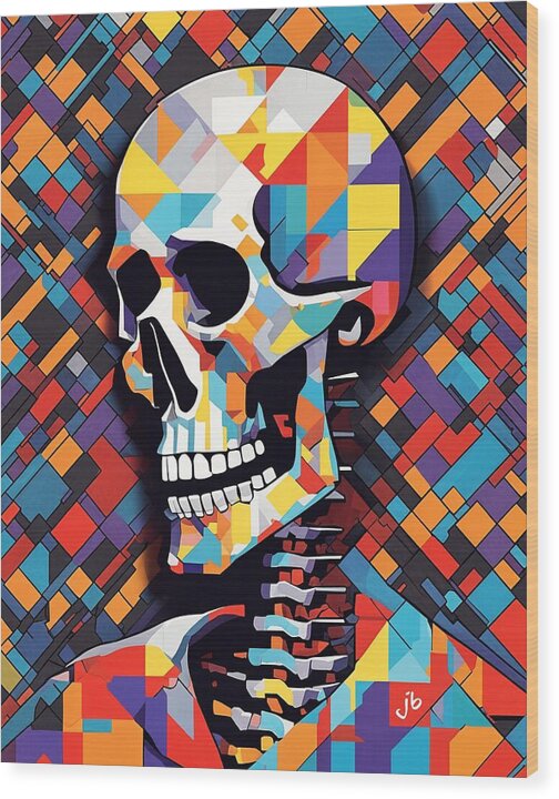 Alive in Spectrum Wood Print by JB Studio â€” main product image