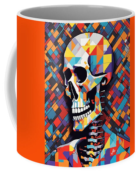 Alive in Spectrum coffee mug â€” vibrant rainbow spectrum wraparound print on ceramic, JB Studio
