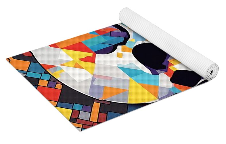 Alive in Spectrum Yoga Mat by JB Studio â€” close-up detail of artwork