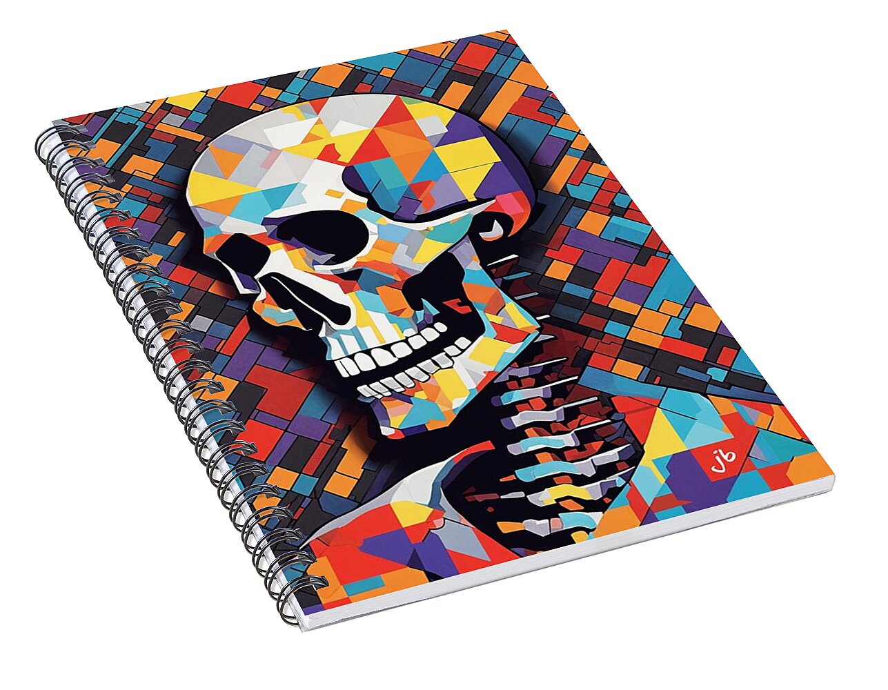 Alive in Spectrum Spiral Notebook by JB Studio â€” alternate angle view