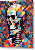 Alive in Spectrum metal wall art â€” vivid rainbow spectrum on brushed aluminum float mount, JB Studio