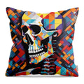 Alive in Spectrum throw pillow â€” vibrant full-spectrum color print both sides, soft polyester, JB Studio