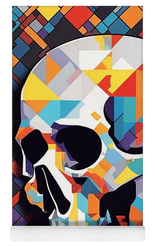 Alive in Spectrum Yoga Mat by JB Studio â€” lifestyle in-room view