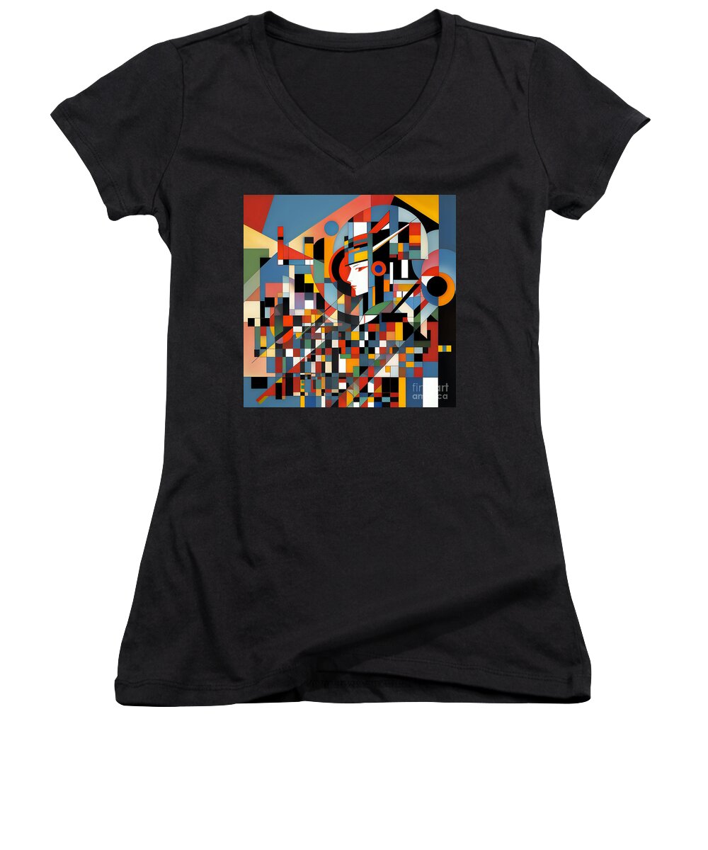 Amara Women's V-Neck T-Shirt by JB Studio â€” main product image