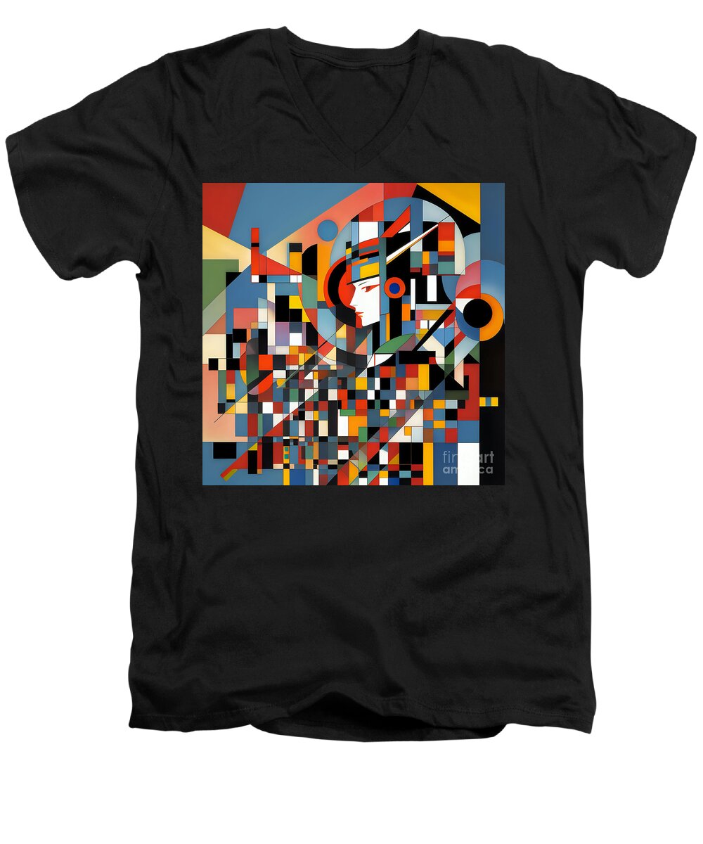 Amara Men's V-Neck T-Shirt by JB Studio â€” main product image
