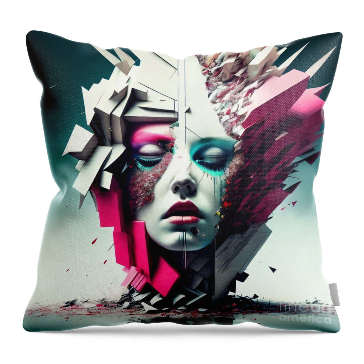 Beauty in Chaos Throw Pillow by JB Studio â€” main product image