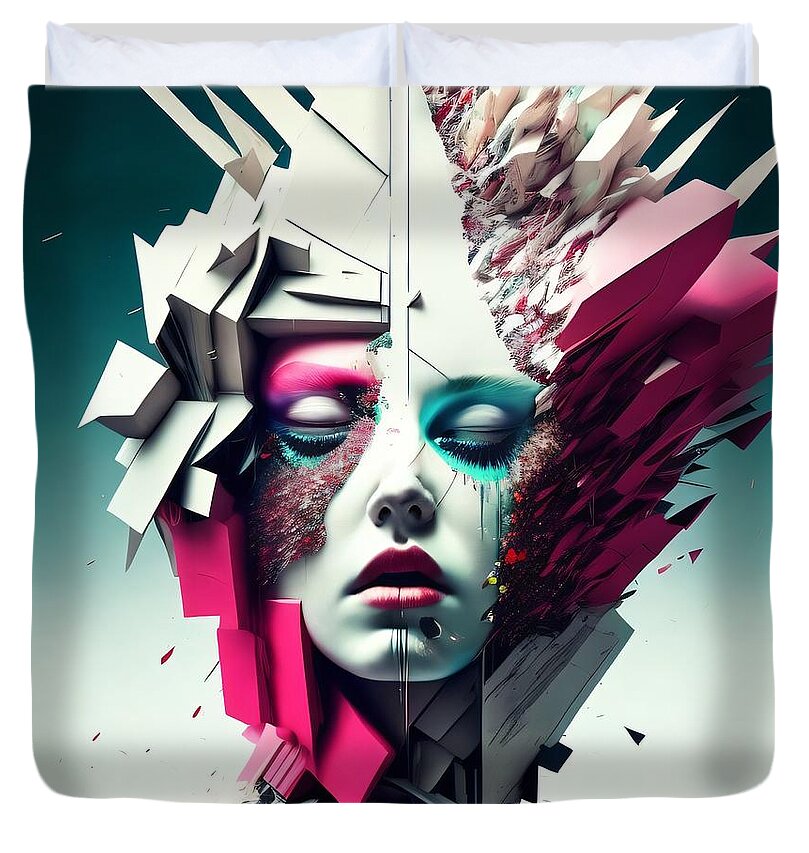 Beauty in Chaos Duvet Cover by JB Studio â€” main product image