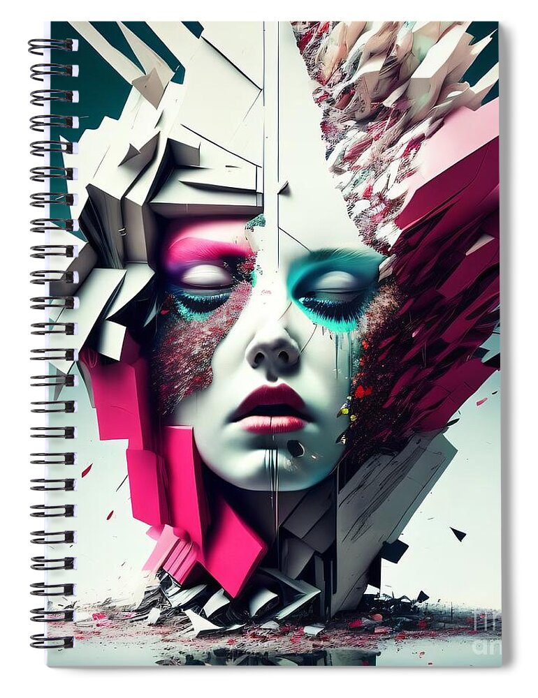Beauty in Chaos Spiral Notebook by JB Studio â€” main product image