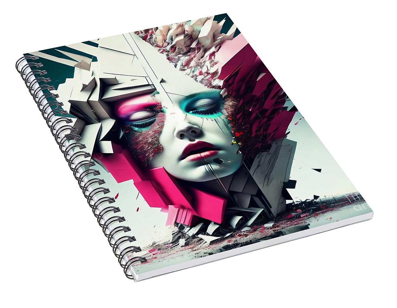 Beauty in Chaos Spiral Notebook by JB Studio â€” alternate angle view