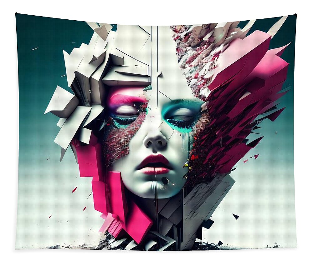 Beauty in Chaos Wall Tapestry by JB Studio â€” main product image