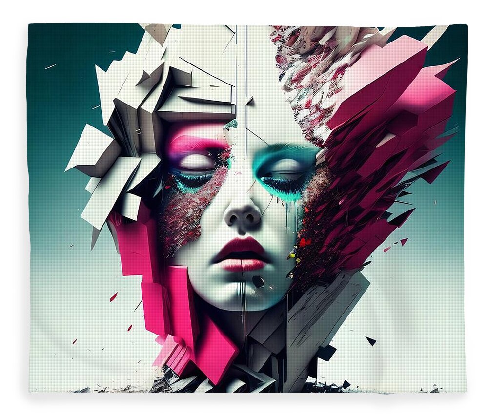 Beauty in Chaos Throw Blanket by JB Studio â€” main product image