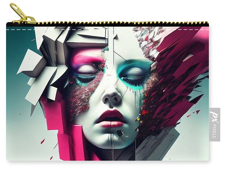 Beauty in Chaos Zip Pouch by JB Studio â€” main product image
