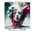 Beauty in Chaos Shower Curtain by JB Studio â€” main product image