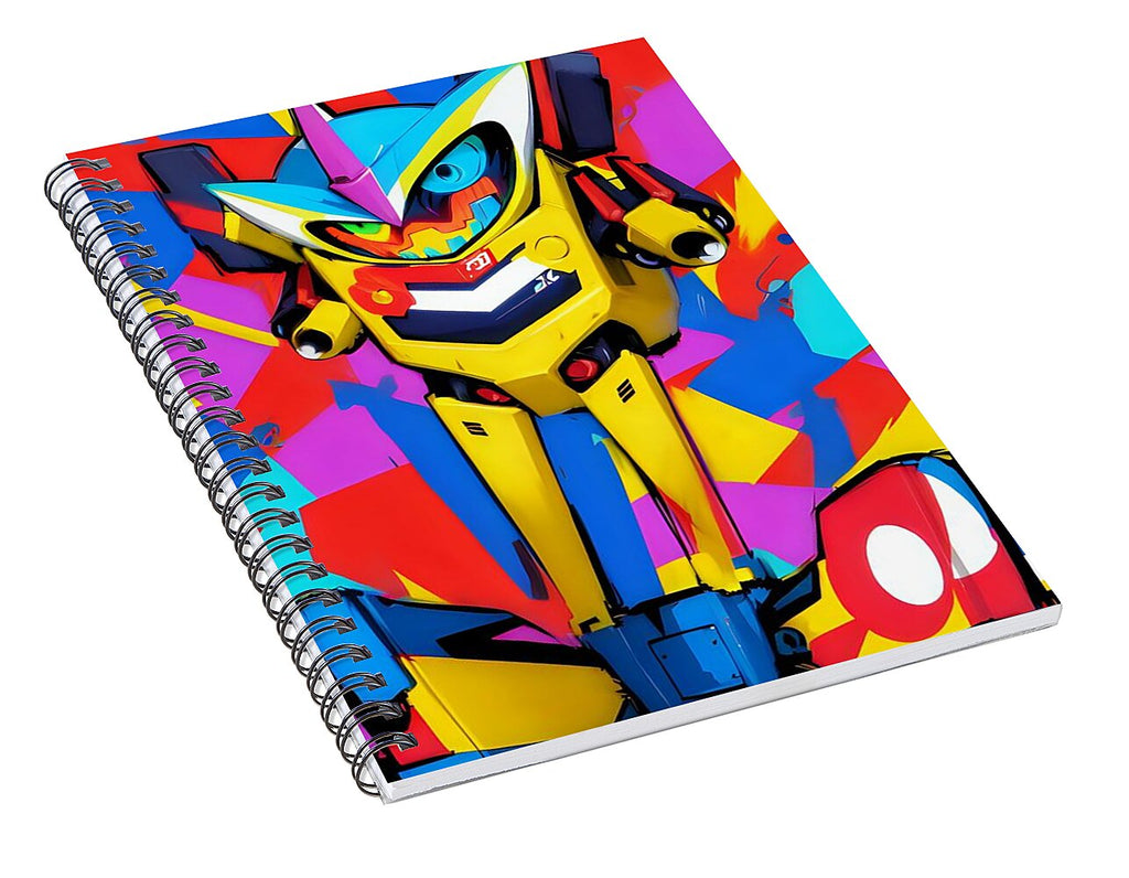 Buzzy Blip Spiral Notebook by JB Studio â€” alternate angle view