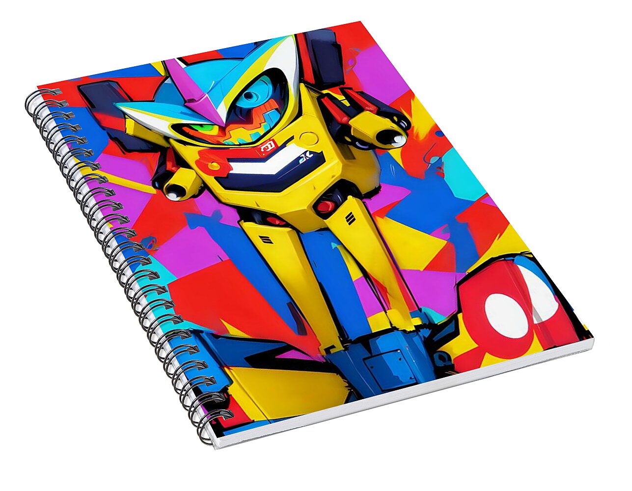 Buzzy Blip Spiral Notebook by JB Studio â€” alternate angle view