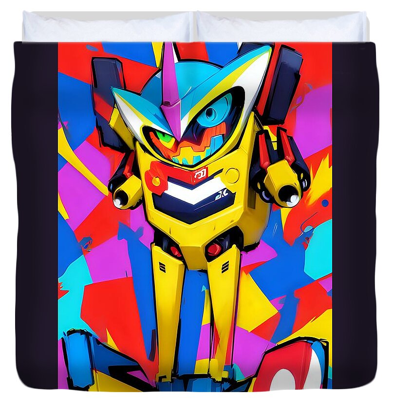 Buzzy Blip Duvet Cover by JB Studio â€” main product image