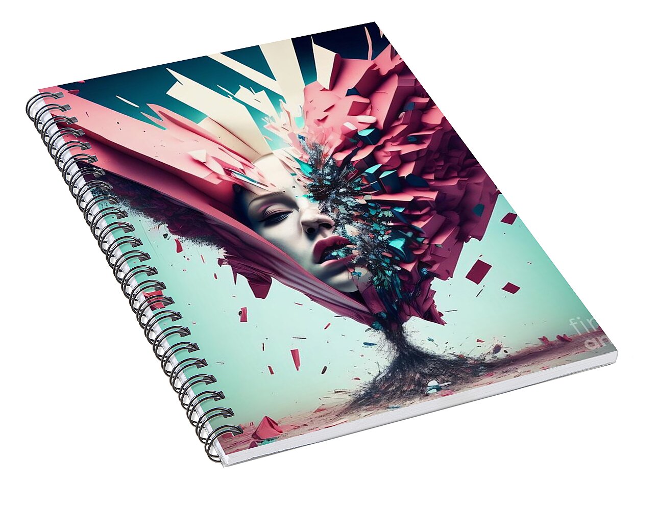 Calm Spiral Notebook by JB Studio â€” alternate angle view