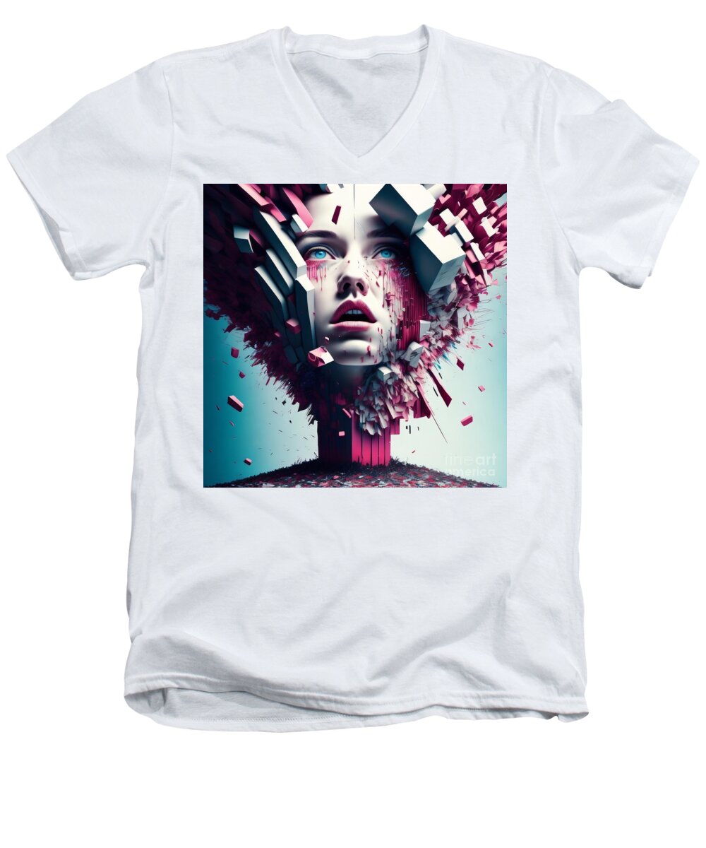 Chaos Within Men's V-Neck T-Shirt by JB Studio â€” main product image
