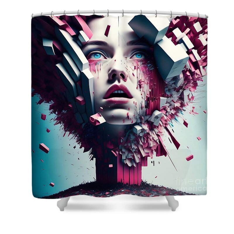 Chaos Within Shower Curtain by JB Studio â€” main product image